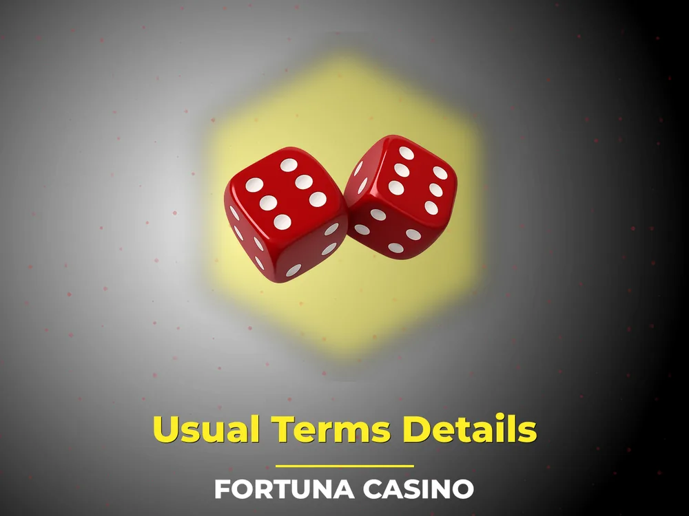fortuna casino - Usual Terms Details